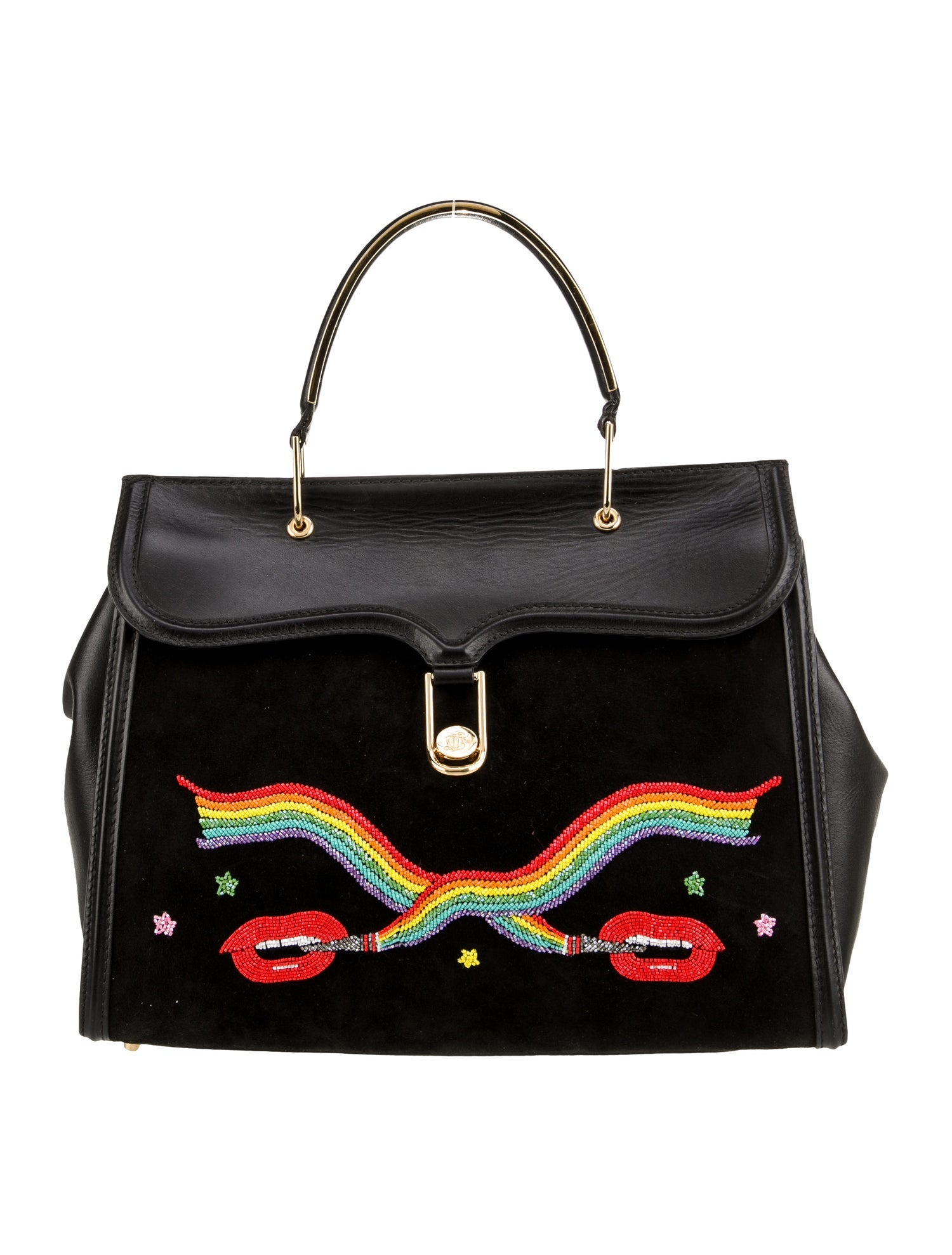 Olympia Le-Tan Leather Top Handle Bag