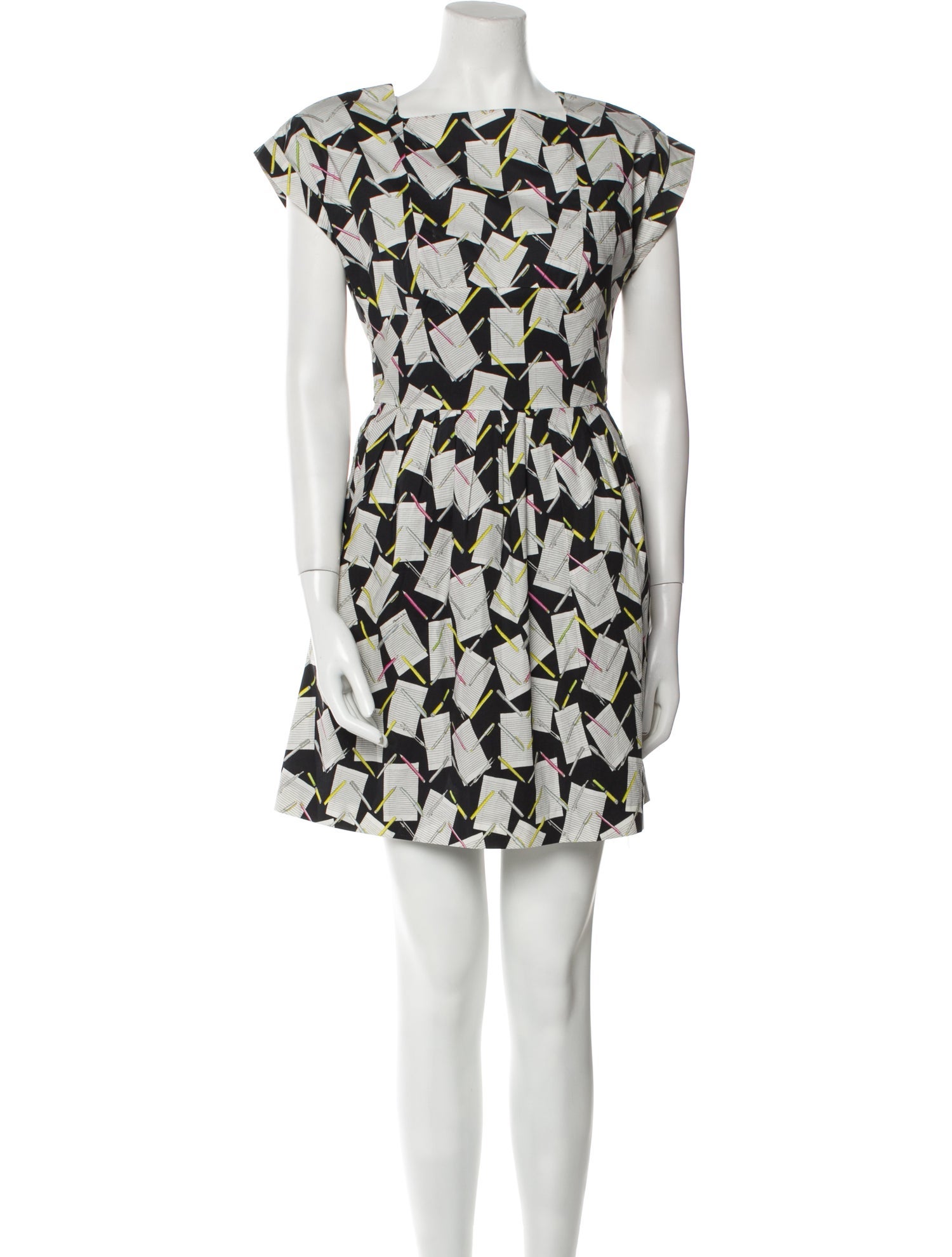 Olympia Le-Tan Printed Mini Dress