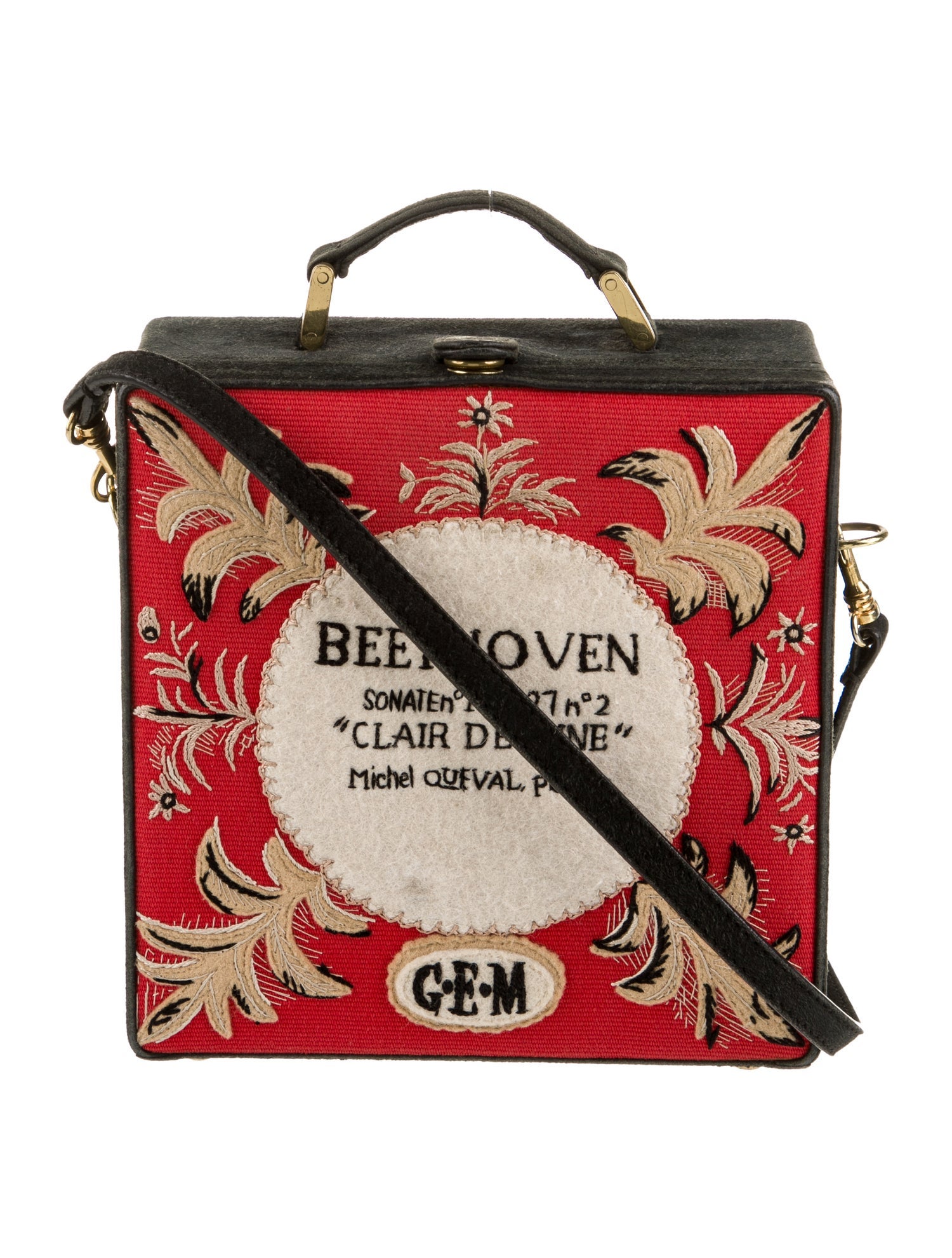 Olympia Le-Tan Velvet Suitcase