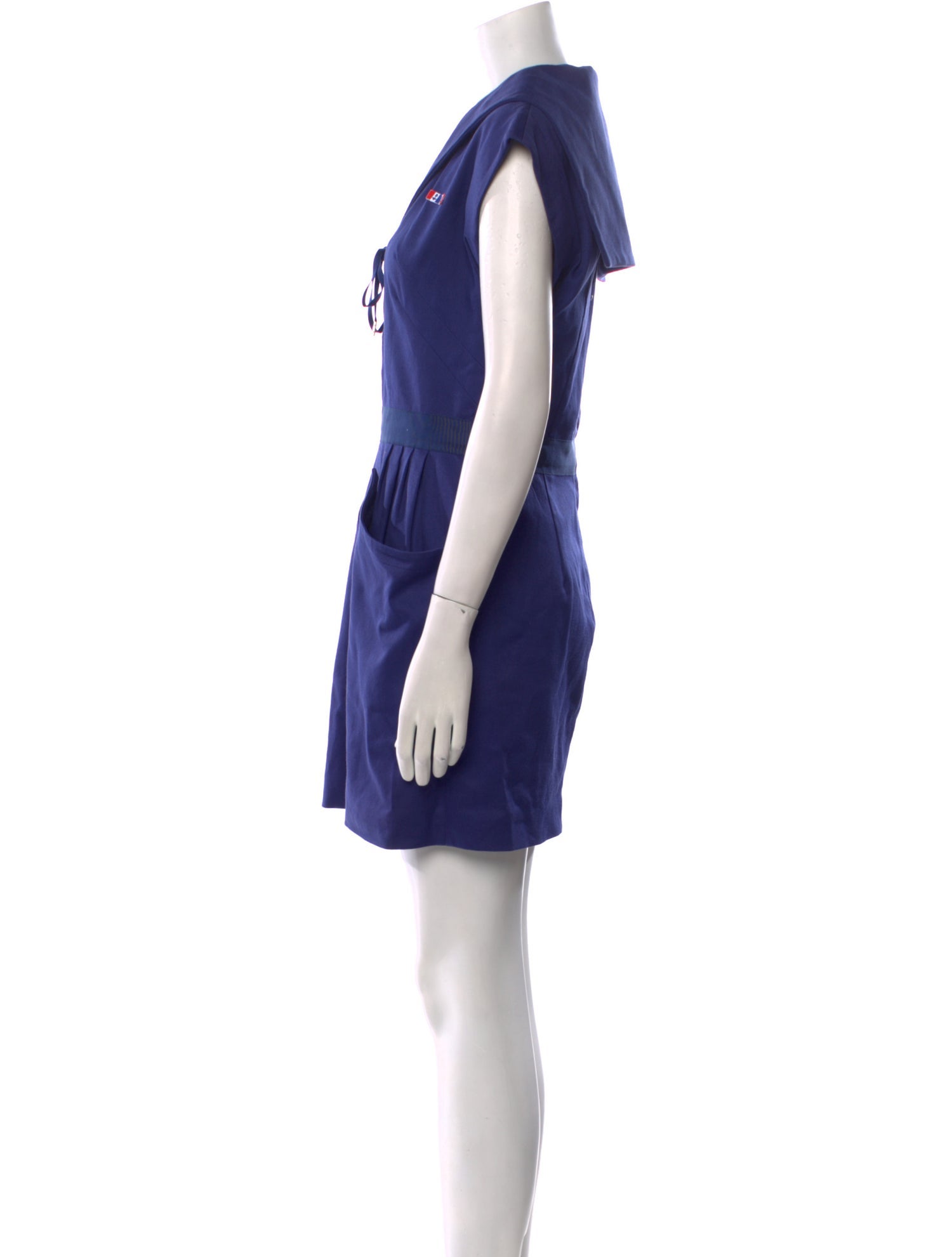 Olympia Le-Tan V-Neck Mini Dress