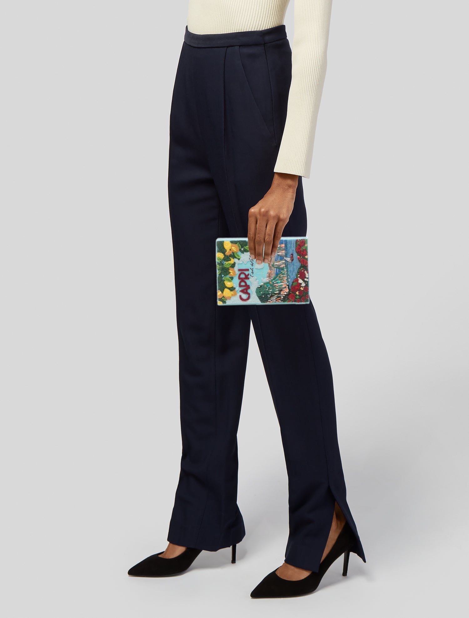 Olympia Le-Tan Canvas Clutch w/ Tags