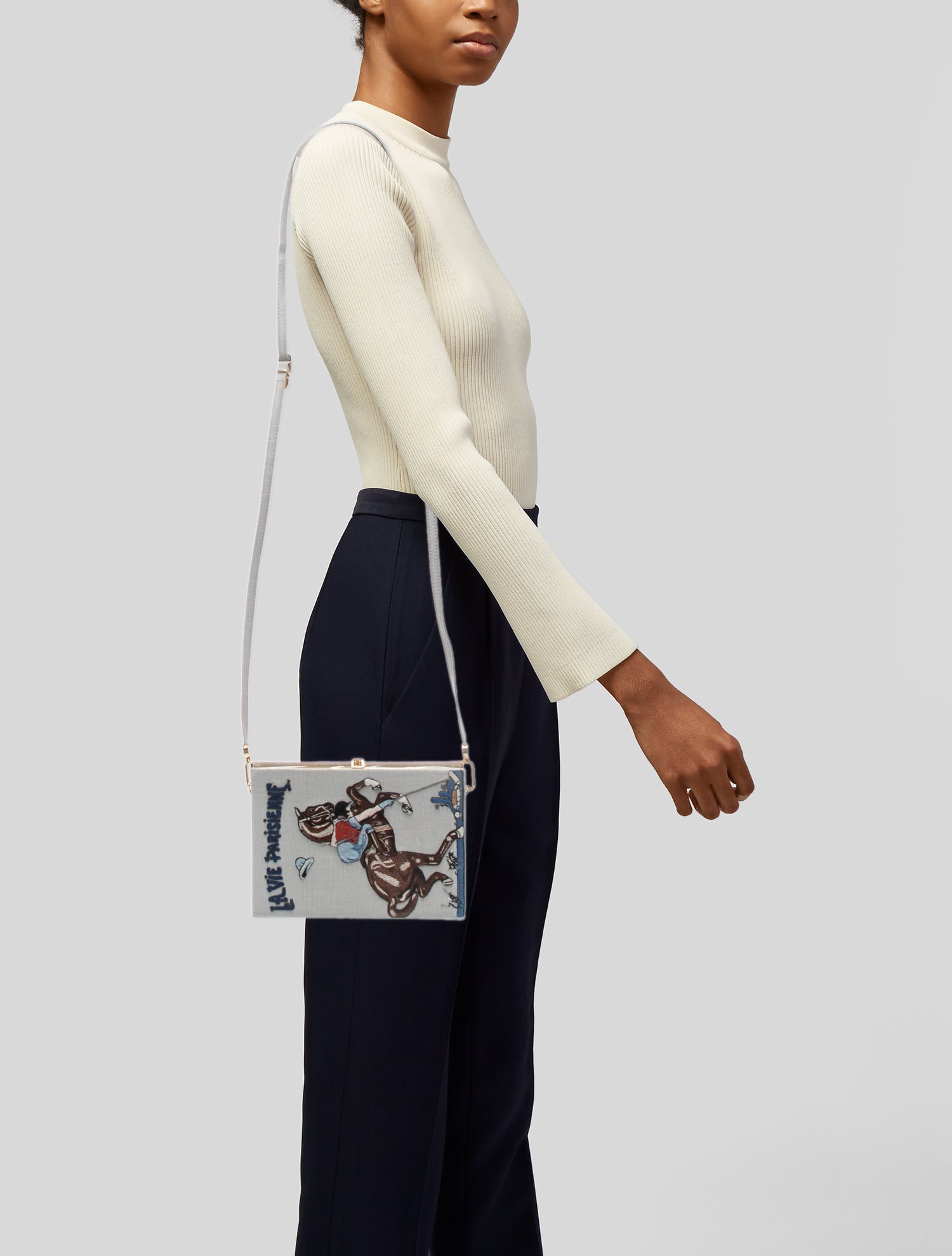 Olympia Le-Tan Milk Carton Crossbody Bag - Brown Crossbody Bags