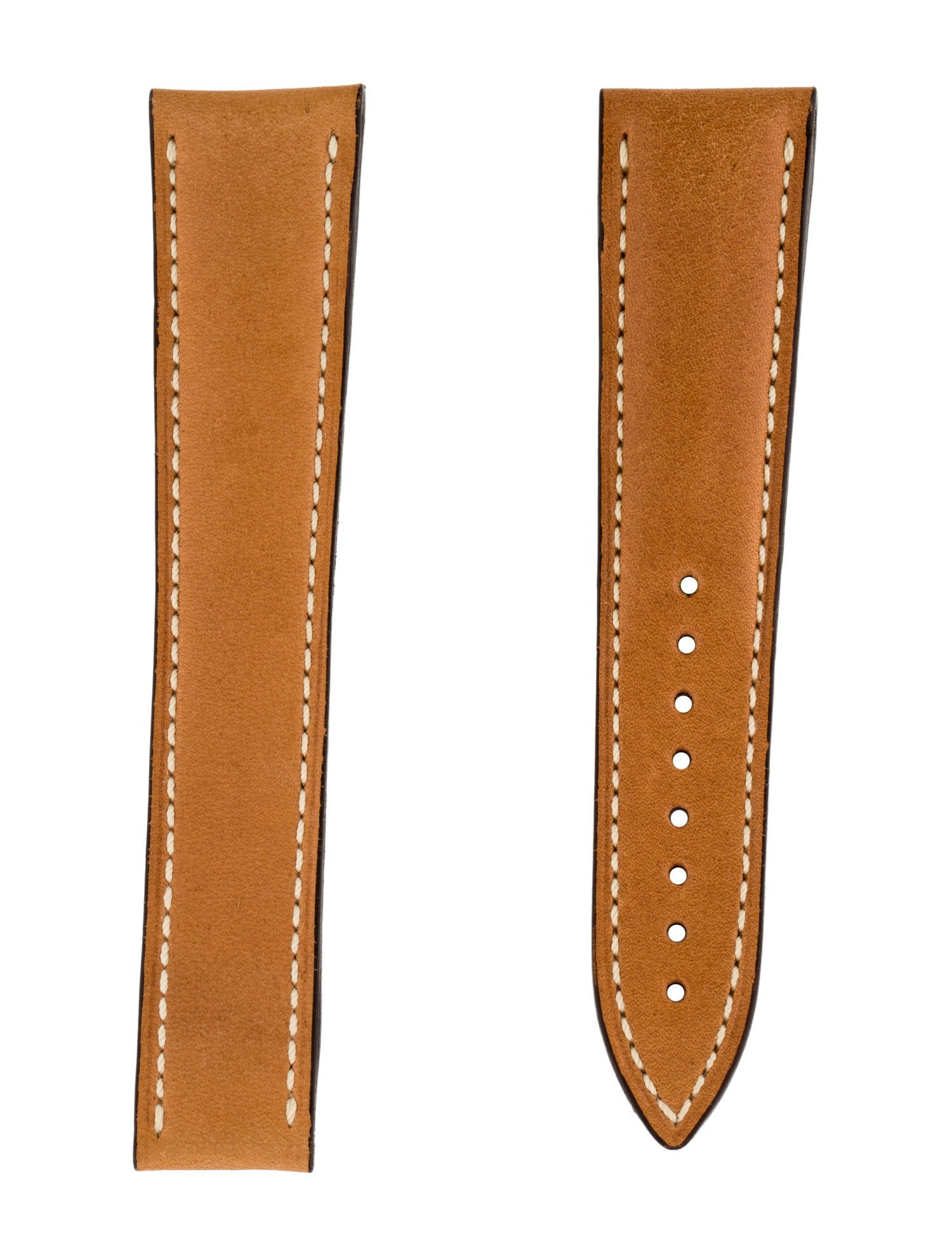 Omega 20mm Golden Brown Leather Watch Strap