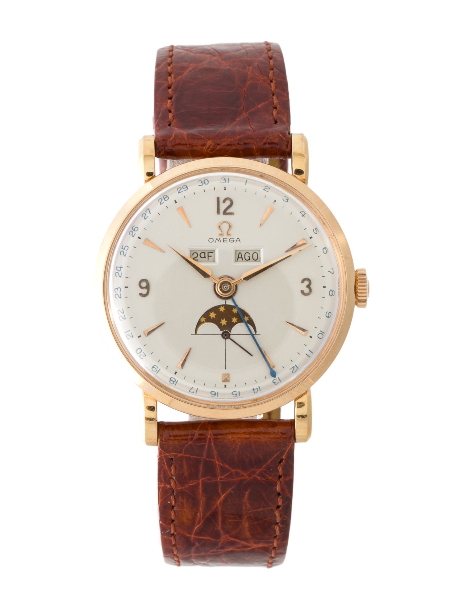 Omega Cosmic Moonphase Triple Date Watch