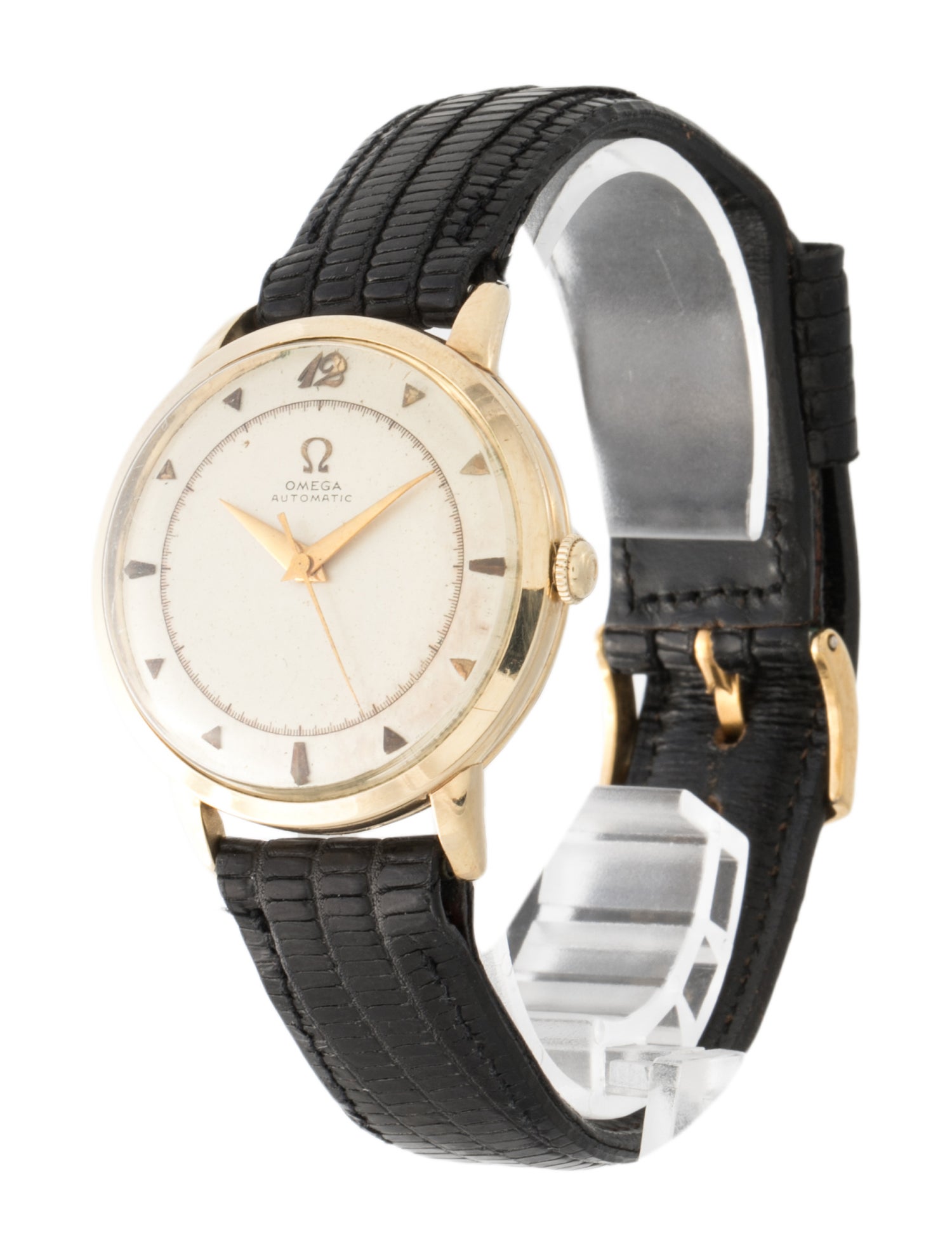 Omega Vintage 14K Gold Automatic Watch