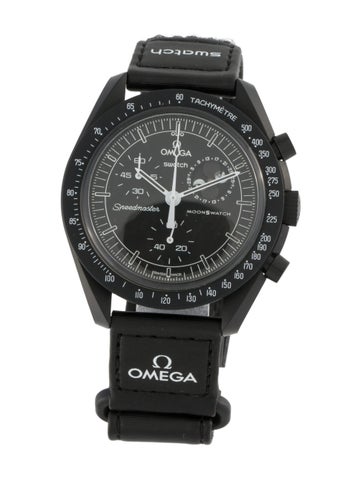 Pre-owned Omega X Swatch Moonswatch Mission To The Moonphase New Moon Watch In Multi