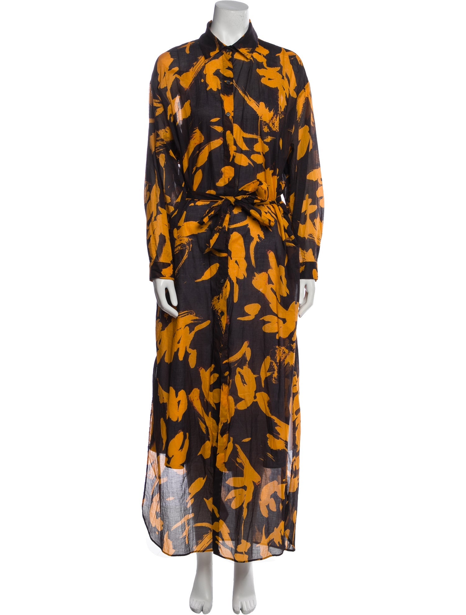 On The Island Printed Grosgrain Trim Robe