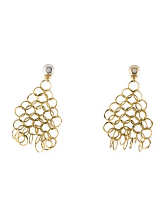 Orlando Orlandini 18K Diamond Chandelier Earrings