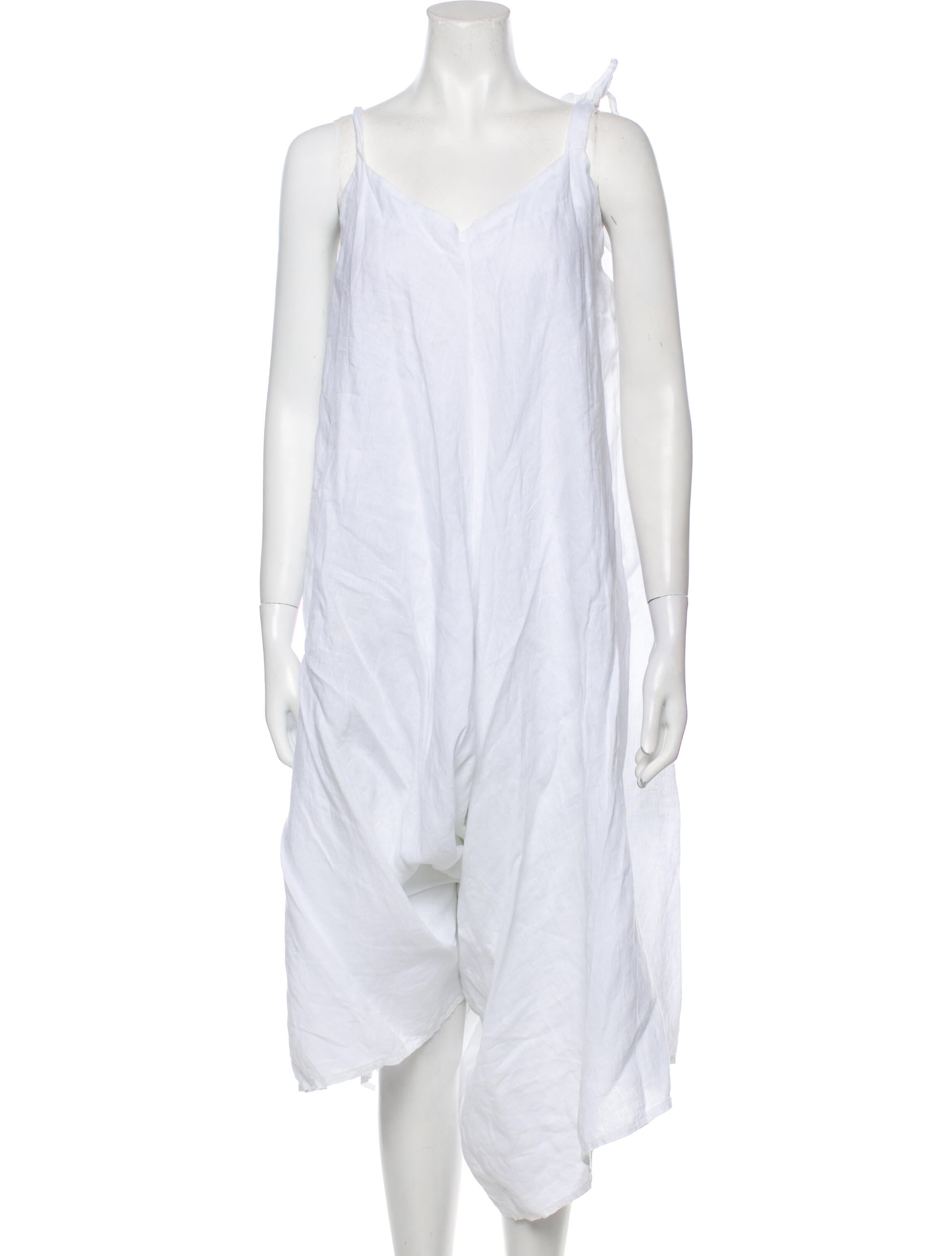 100% Capri Cowl Neck Romper