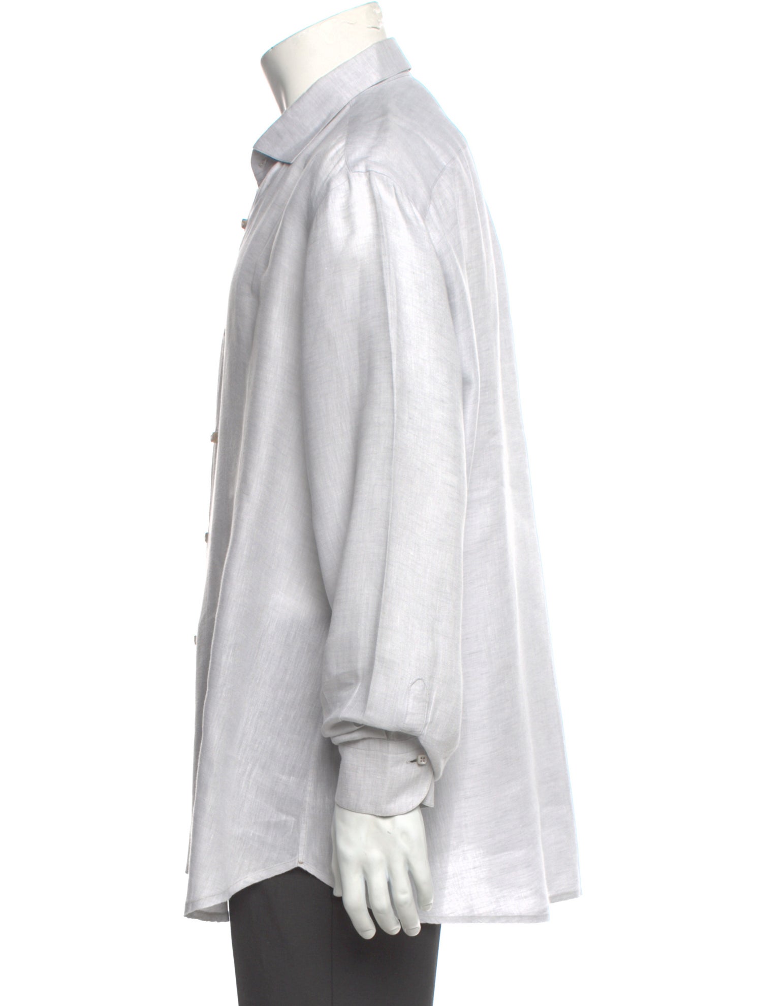 100% Capri Linen Long Sleeve Dress Shirt