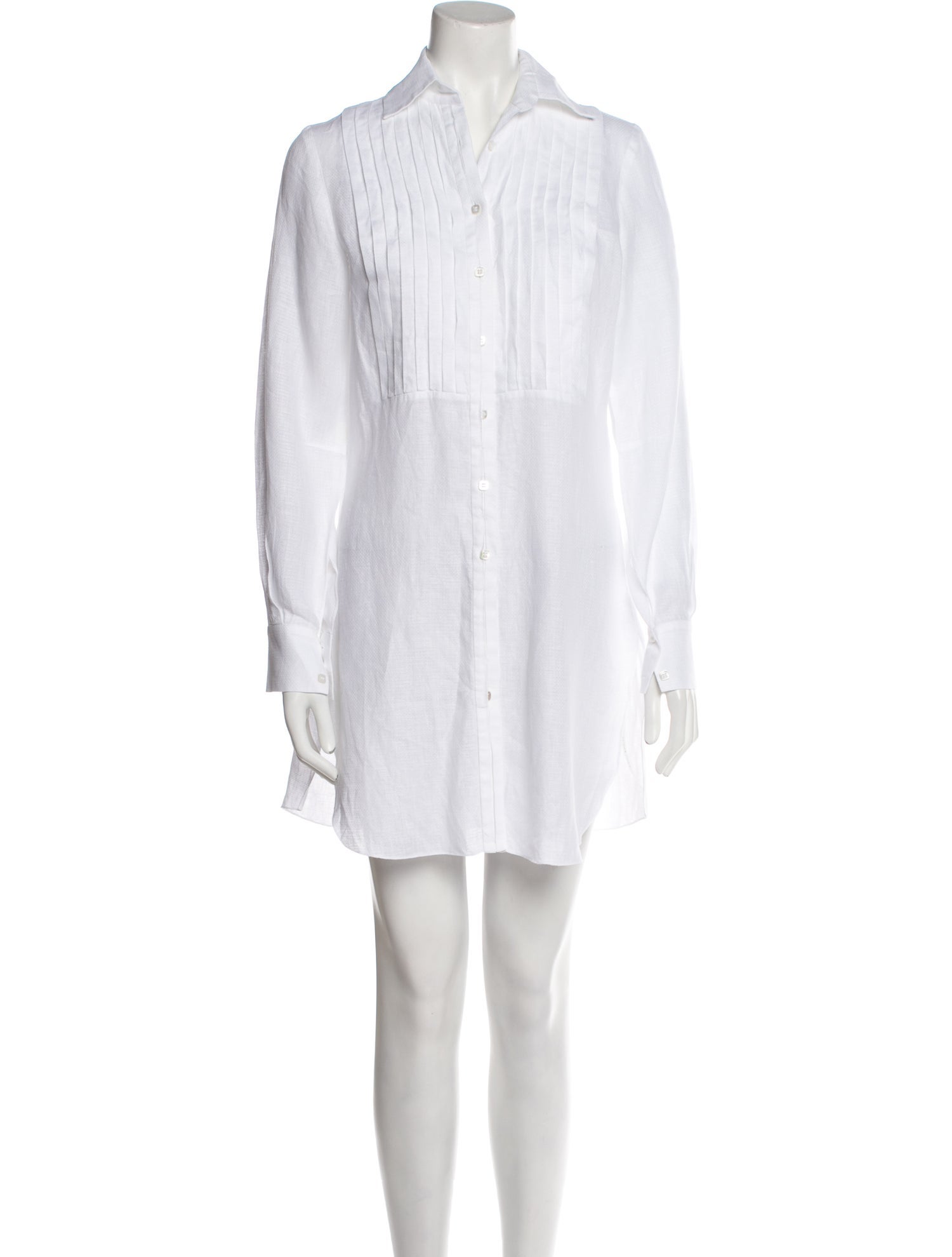 Ulla Johnson V-Neck Mini Dress - White Dresses, Clothing - WUL139221 ...