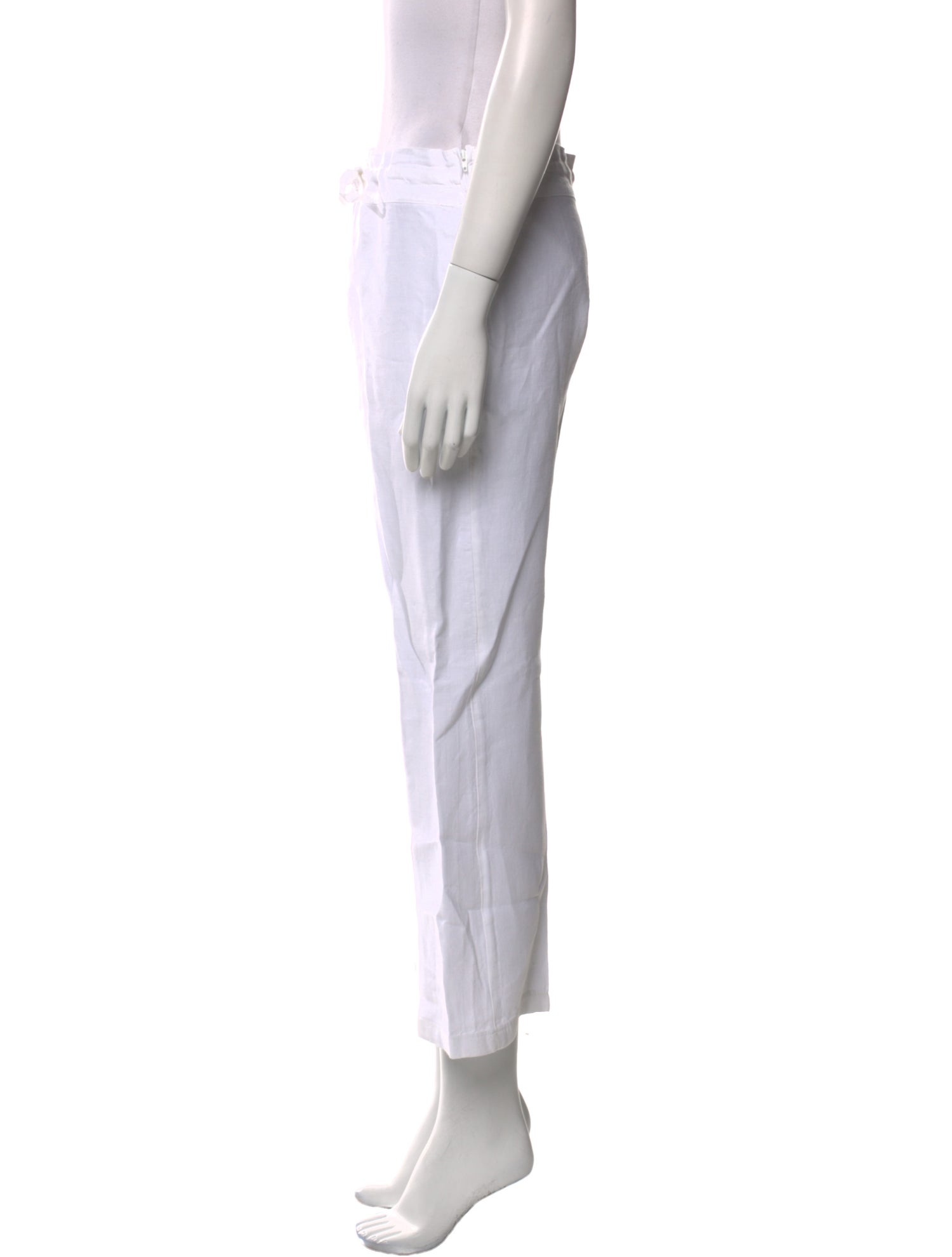 100% Capri Linen Wide Leg Pants