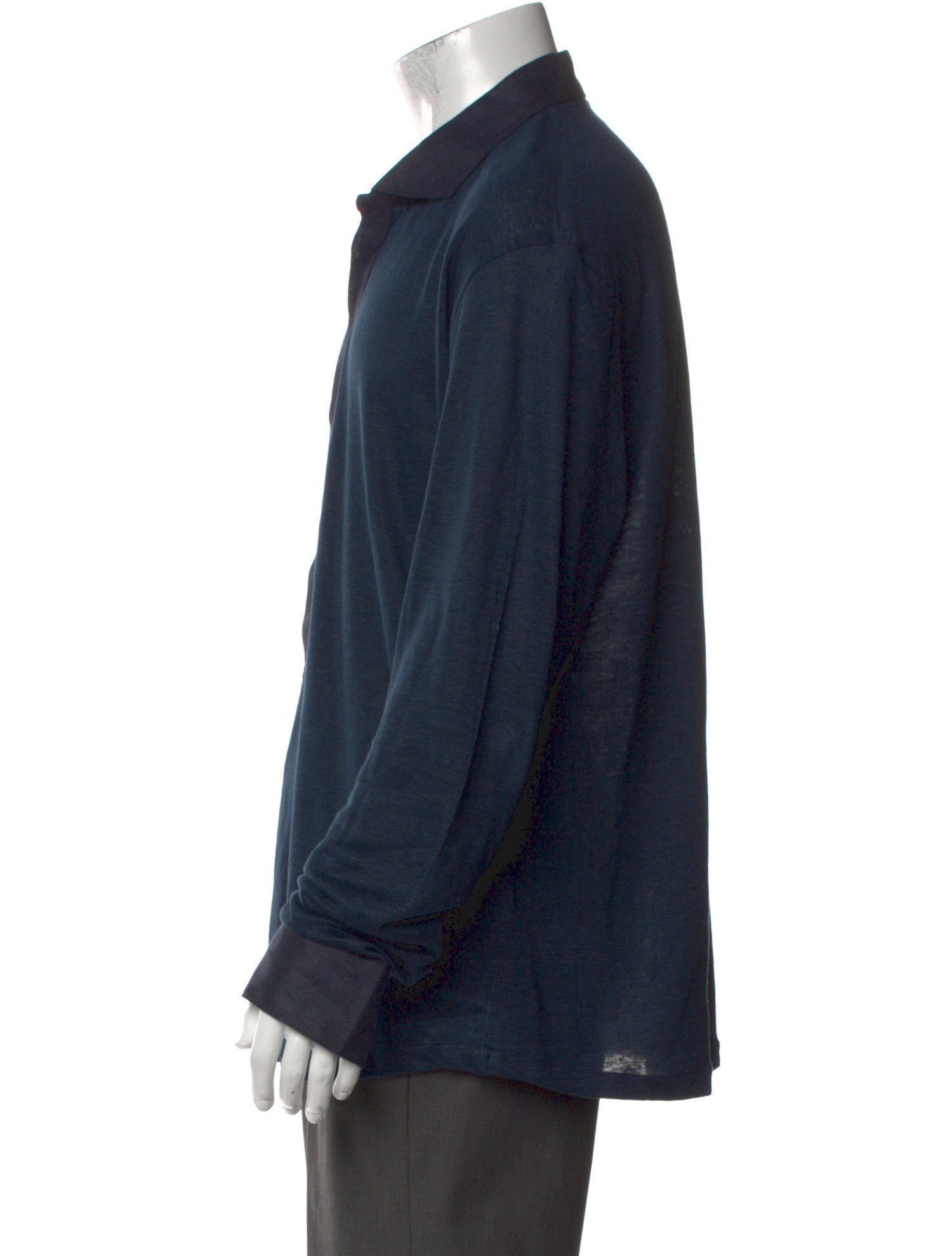 100% Capri Linen Collar Polo Shirt