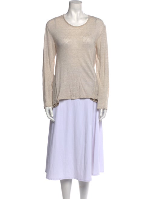 100% Capri Linen Scoop Neck Sweatshirt