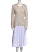 100% Capri Linen Scoop Neck Sweatshirt