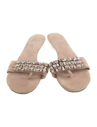 100% Capri Suede Printed Slides