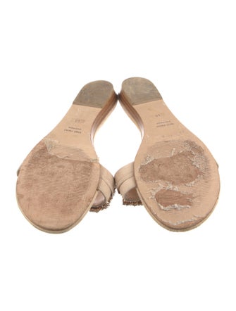 100% Capri Suede Printed Slides