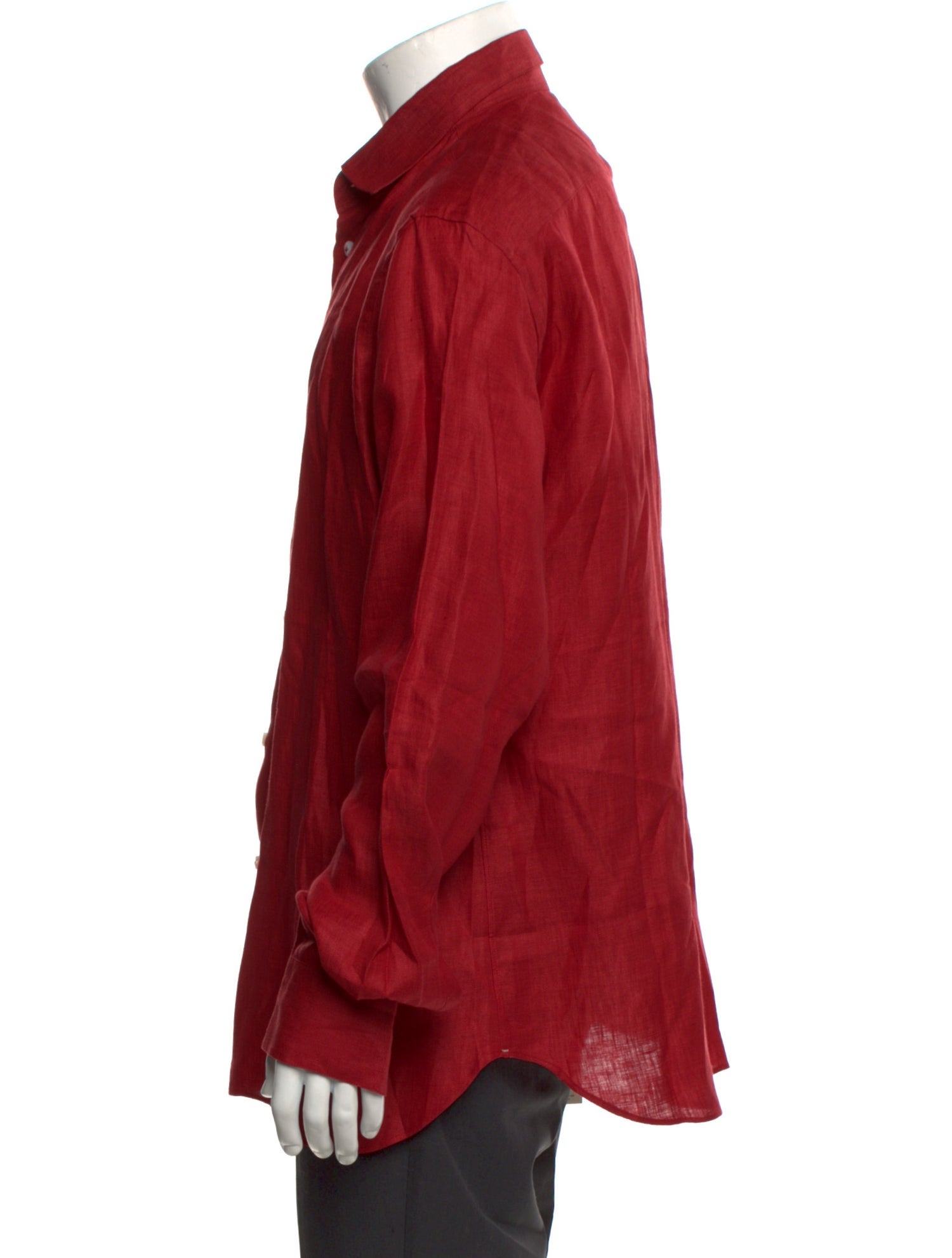 100% Capri Linen Long Sleeve Dress Shirt