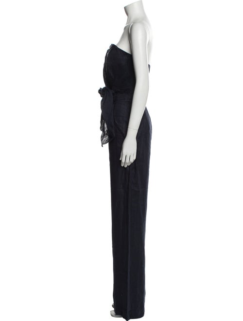 100% Capri Linen Strapless Jumpsuit