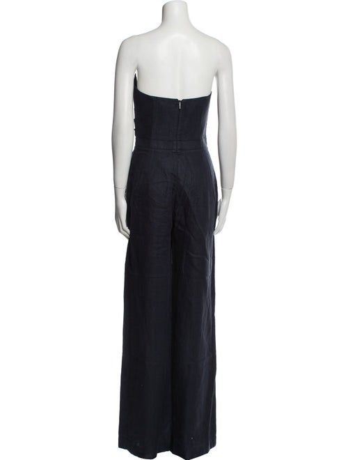 100% Capri Linen Strapless Jumpsuit