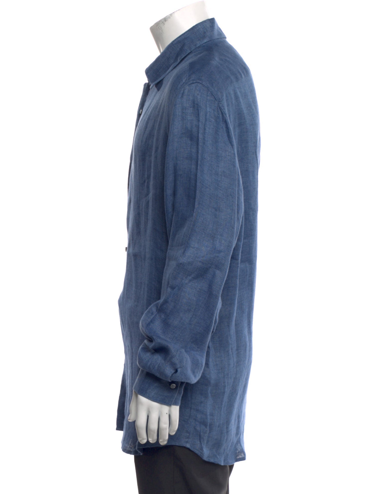 100% Capri Linen Long Sleeve Dress Shirt