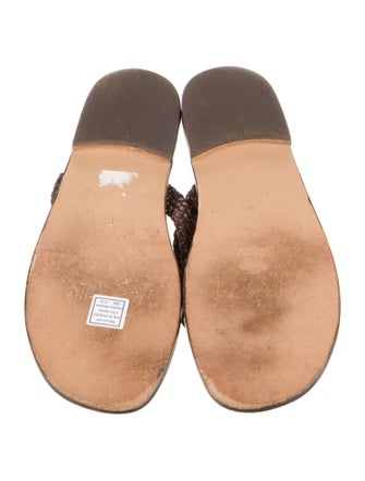 100% Capri Leather Flip Flops
