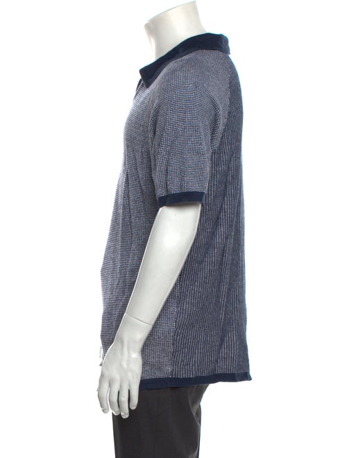 100% Capri Linen Printed Polo Shirt