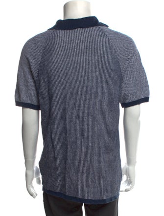 100% Capri Linen Printed Polo Shirt