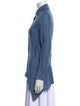 100% Capri Linen Long Sleeve Button-Up Top