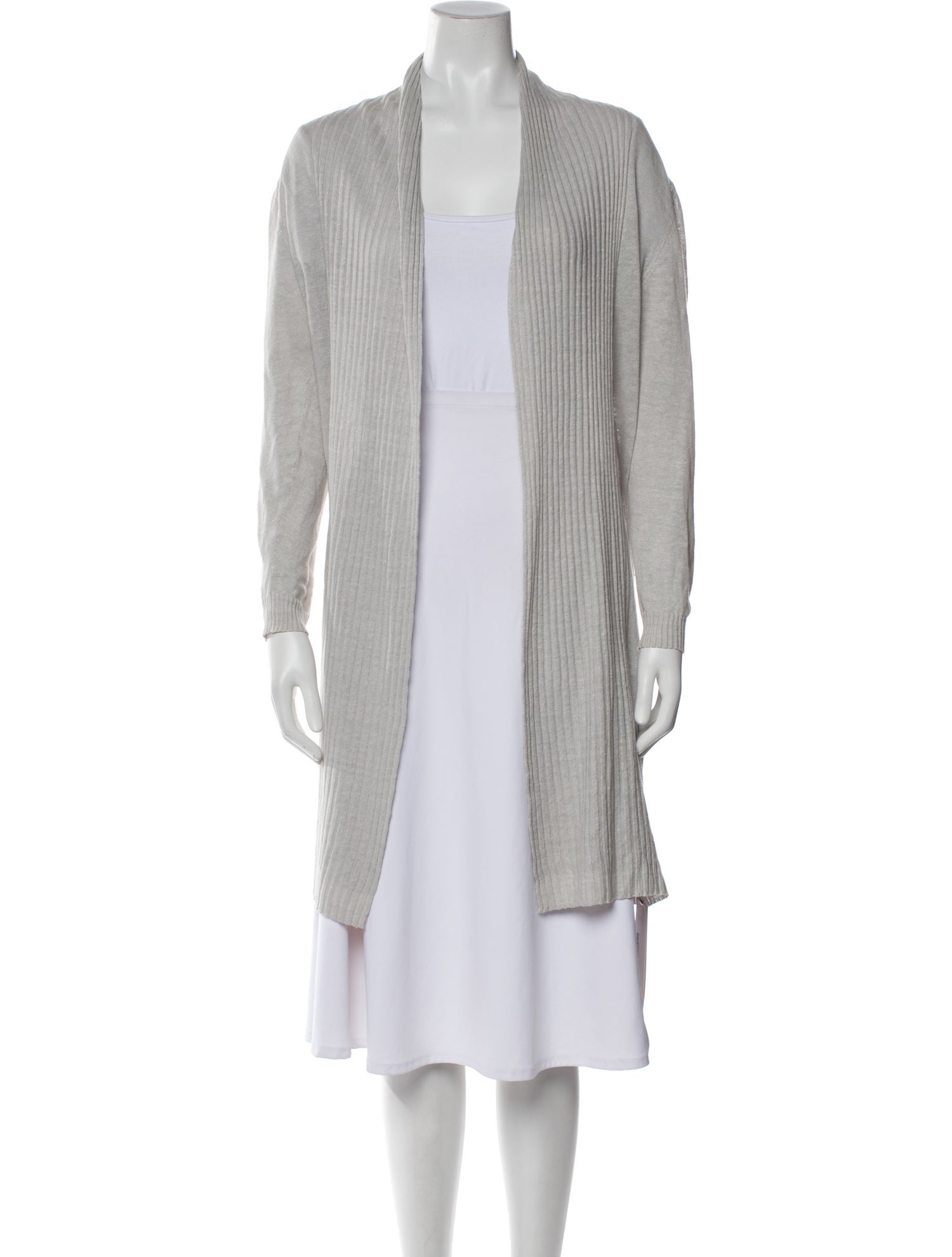 100% Capri Linen Open Front Sweater