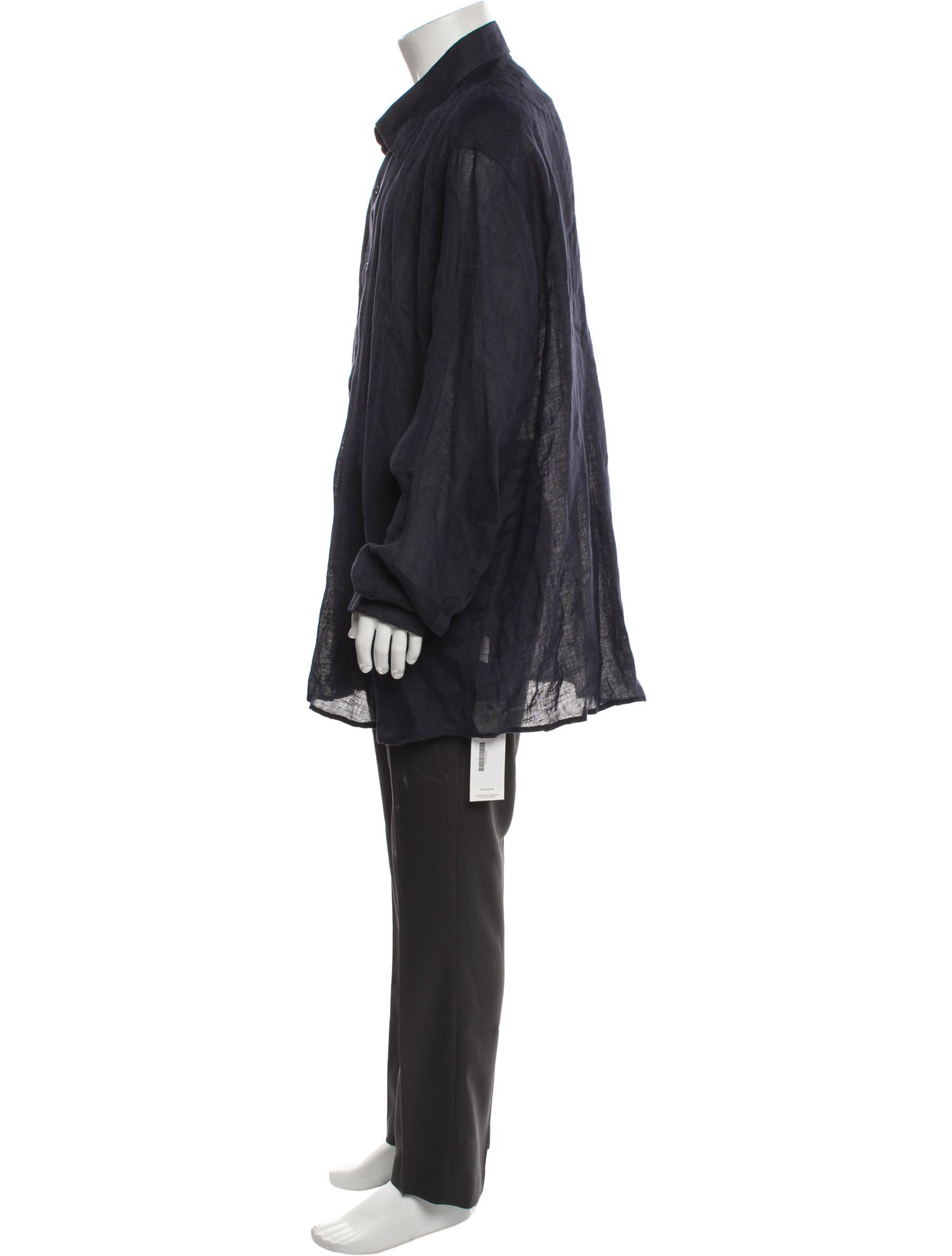 100% Capri Linen Printed Dress Shirt