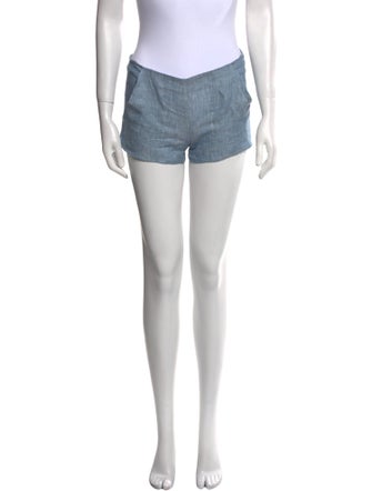100% Capri Linen Mini Shorts