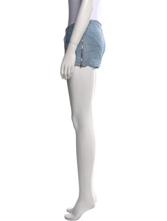 100% Capri Linen Mini Shorts