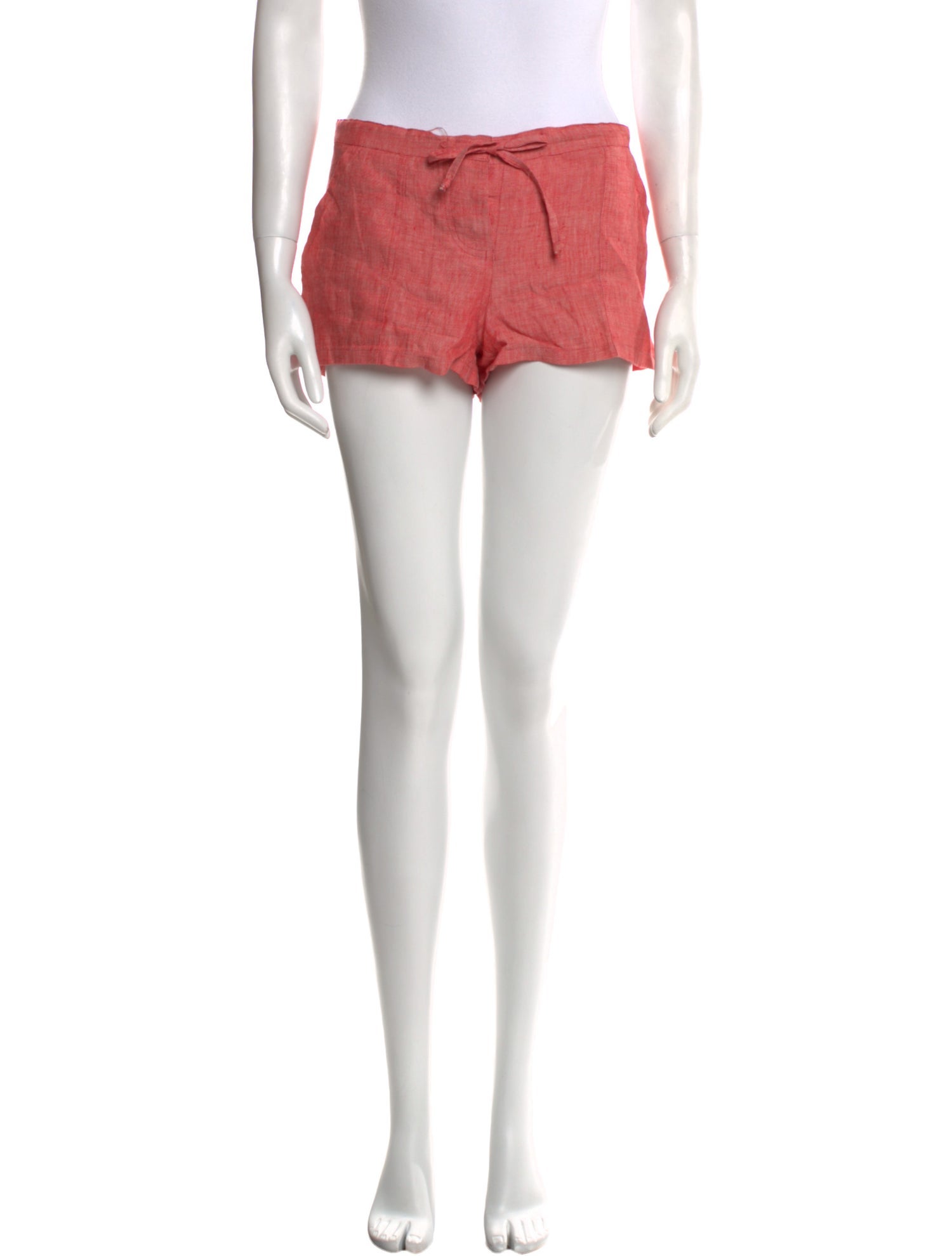 100% Capri Linen Mini Shorts