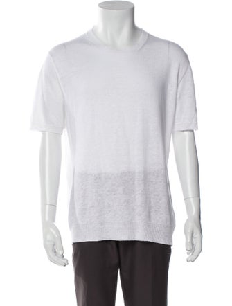 100% Capri Linen Crew Neck T-Shirt