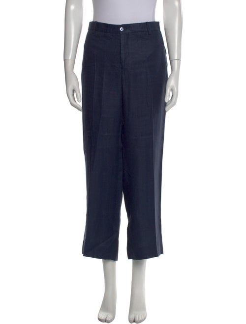 100% Capri Linen Wide Leg Pants
