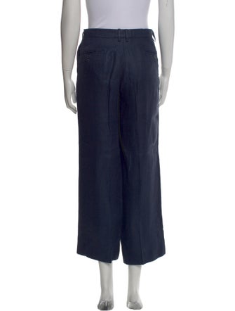 100% Capri Linen Wide Leg Pants