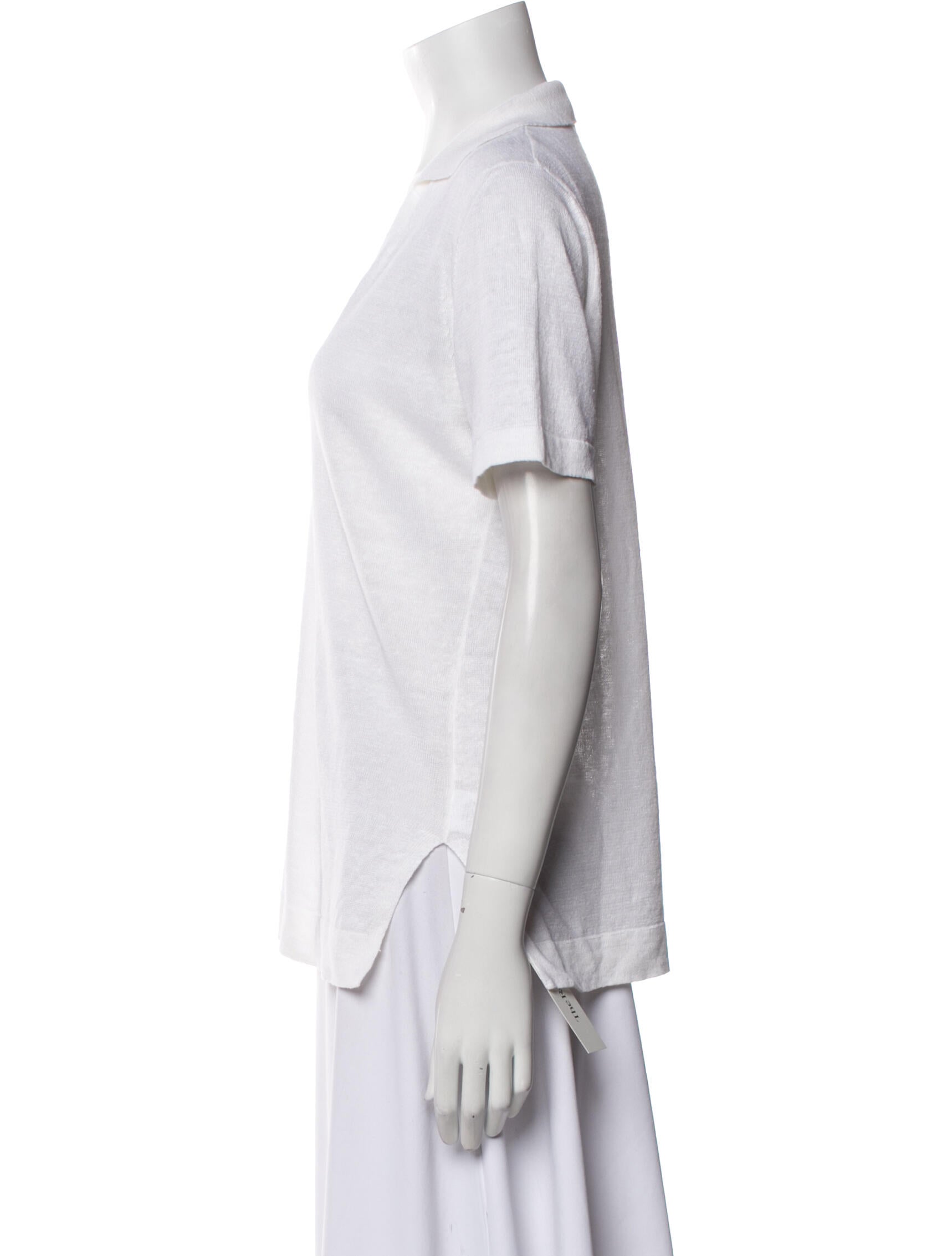 100% Capri Linen V-Neck T-Shirt