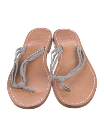 100% Capri Leather Slides