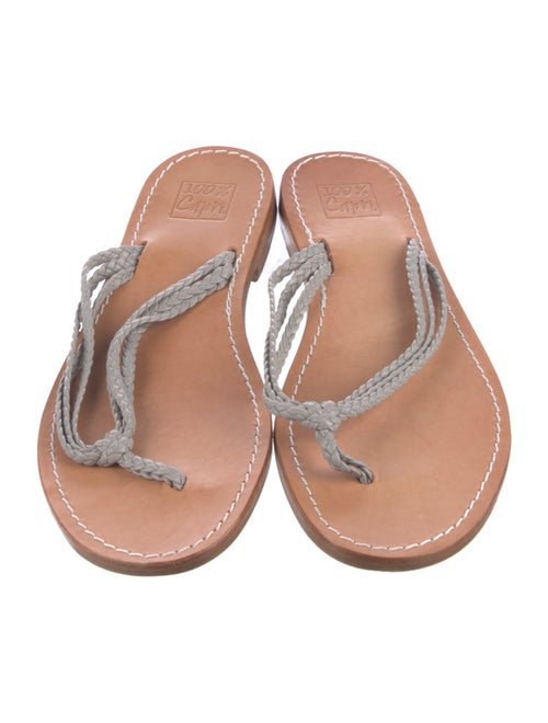 100% Capri Leather Slides