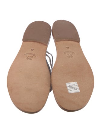 100% Capri Leather Slides