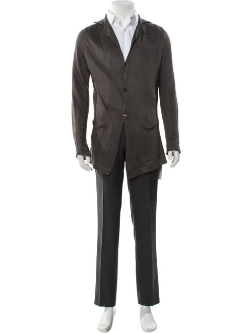 100% Capri Linen V-Neck Cardigan