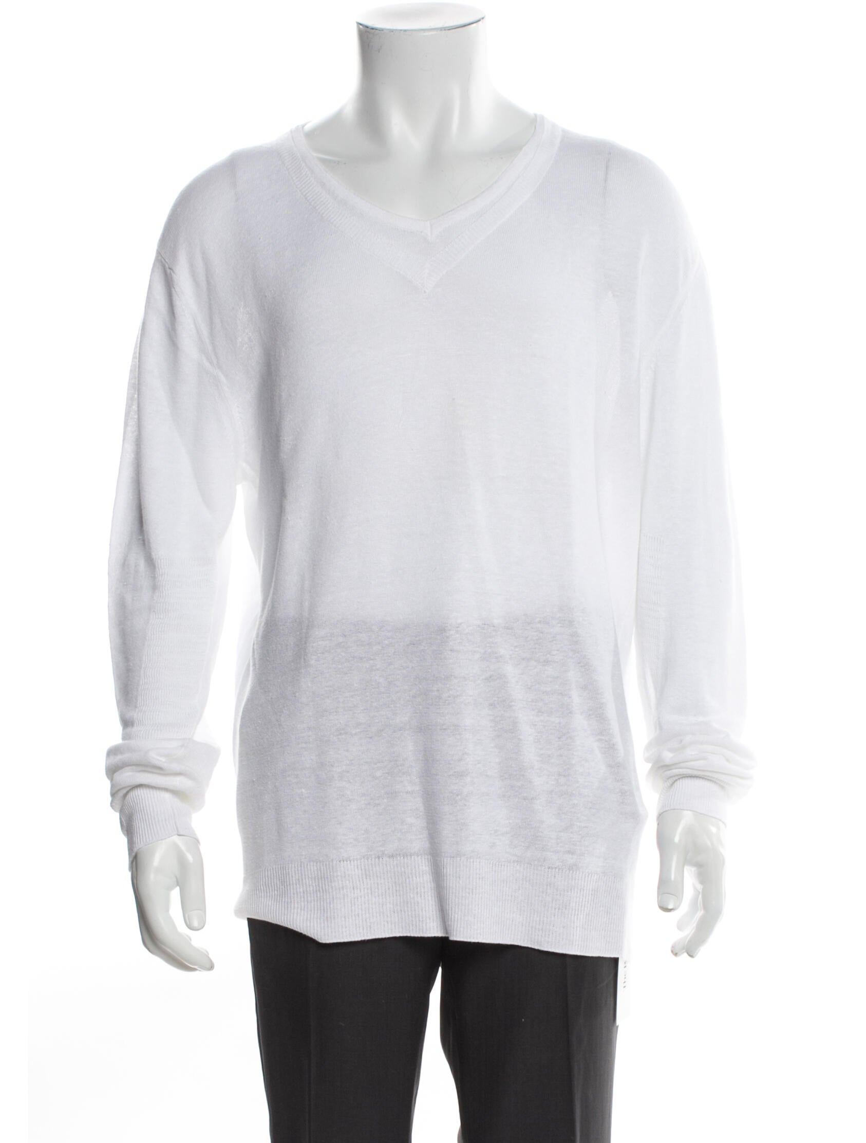 100% Capri Linen V-Neck Pullover