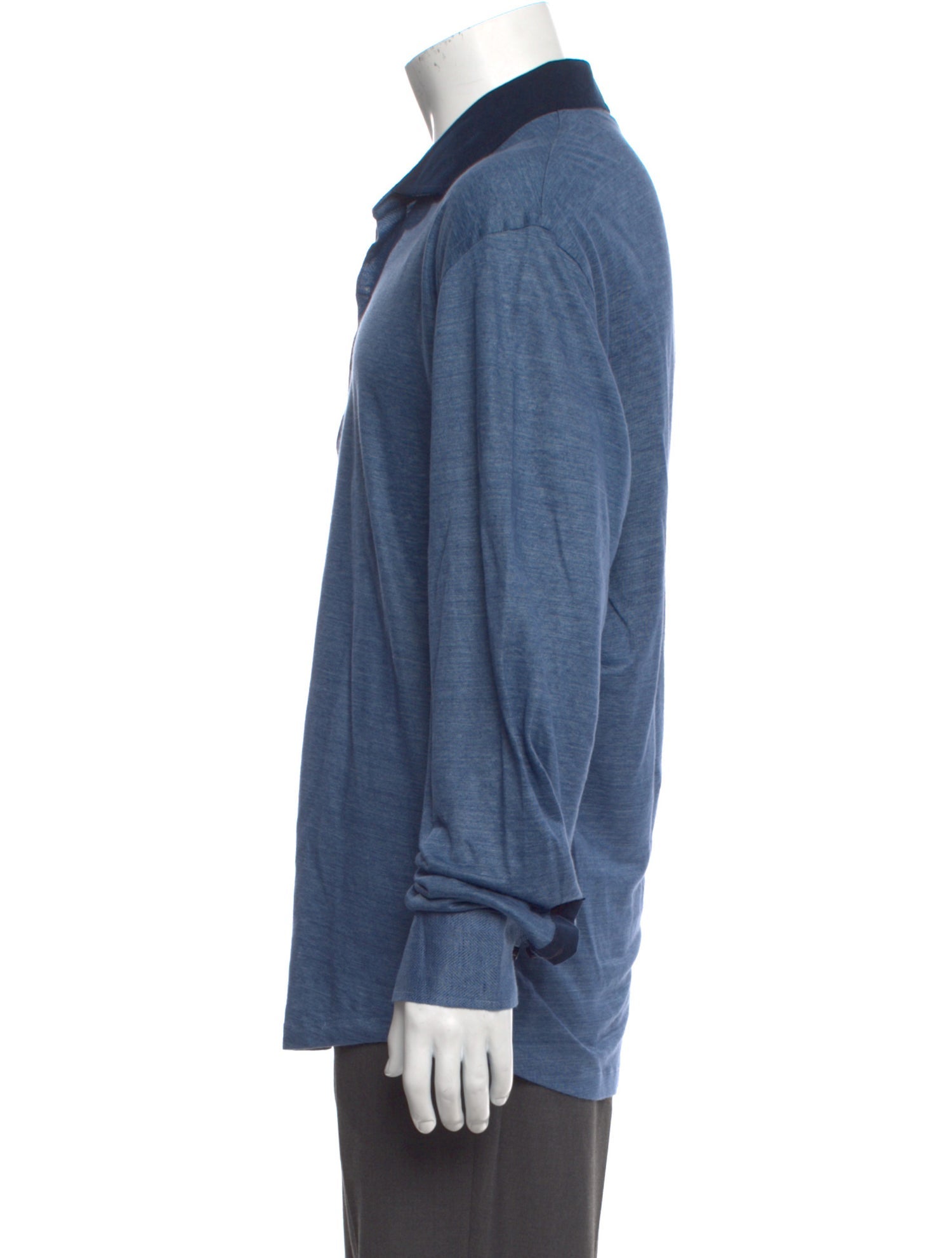 100% Capri Linen Collar Polo Shirt