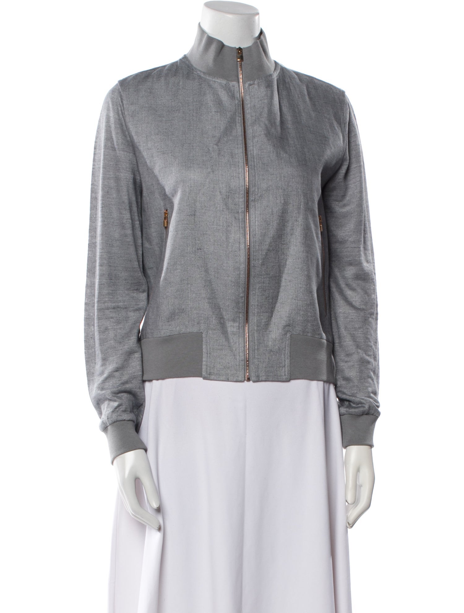 100% Capri Linen Bomber Jacket