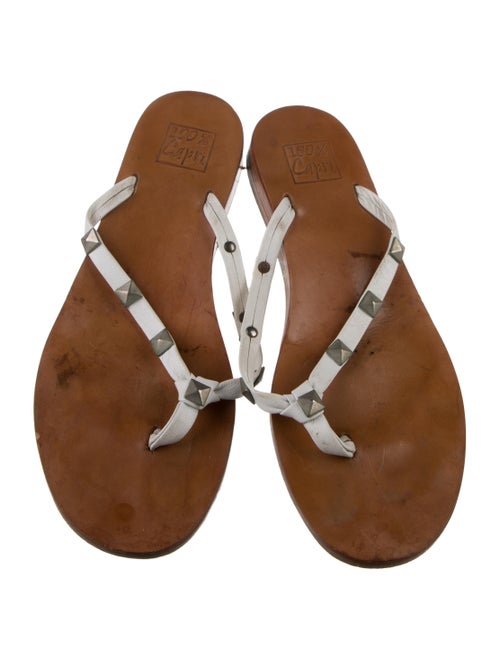 100% Capri Leather Flip Flops
