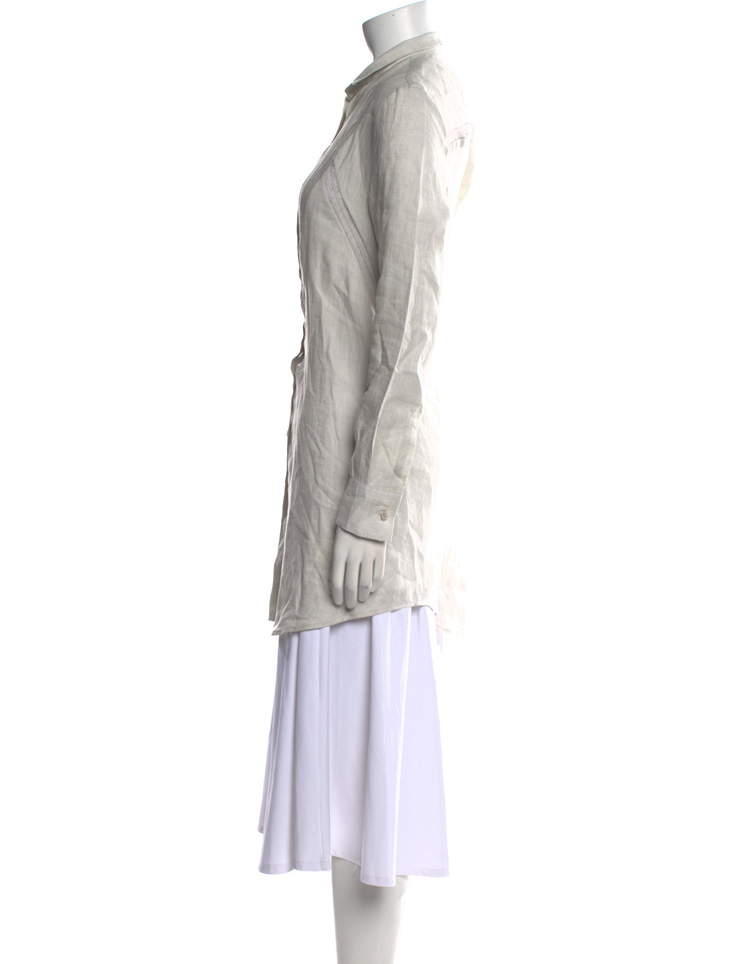 100% Capri Linen Long Sleeve Tunic