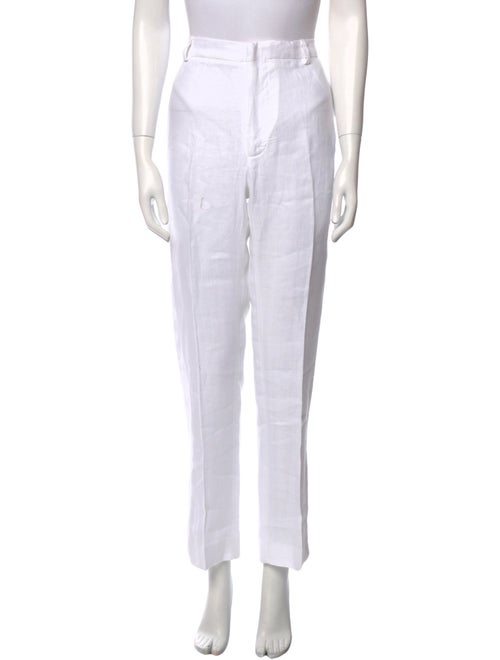 100% Capri Linen Straight Leg Pants