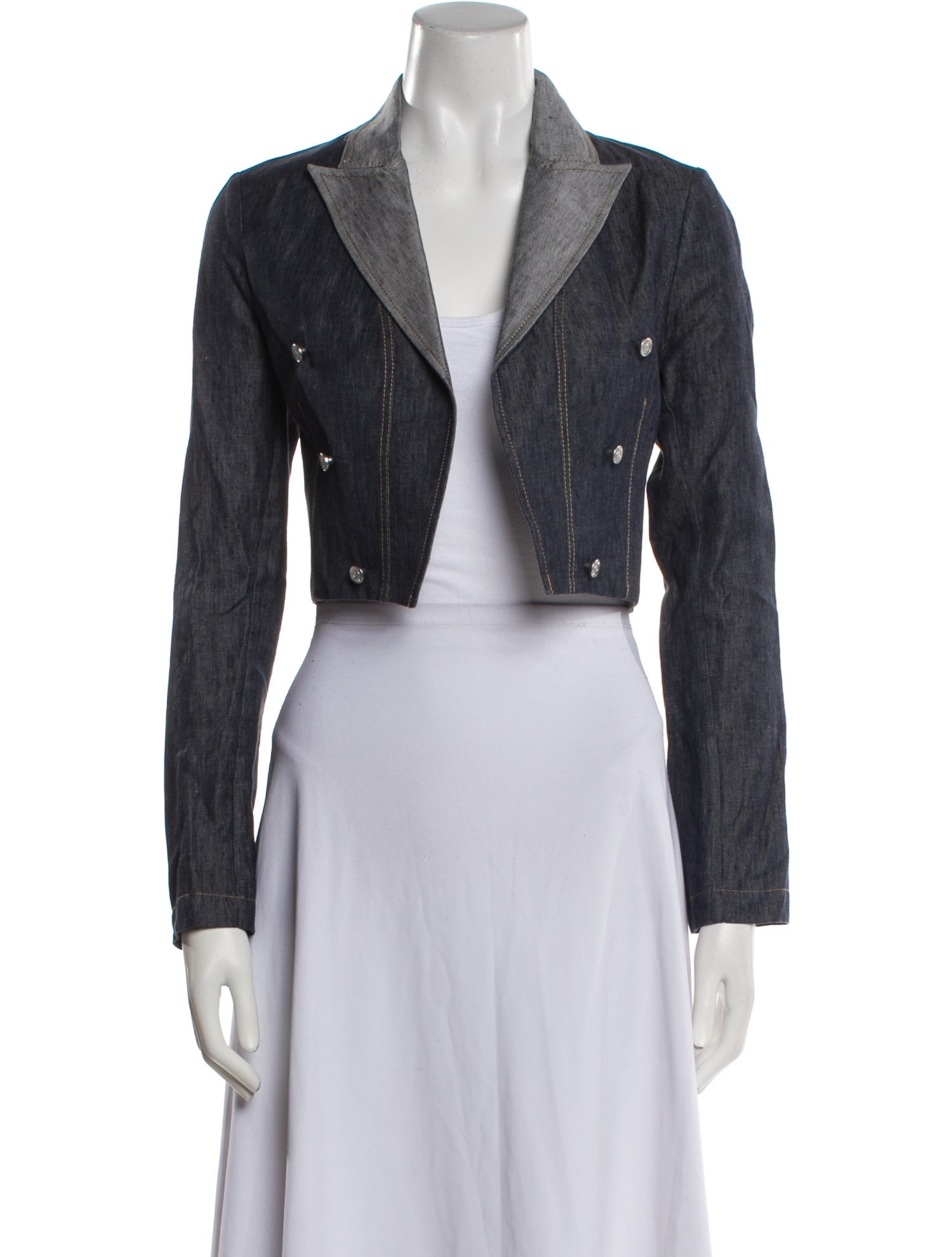 100% Capri Linen Striped Bolero