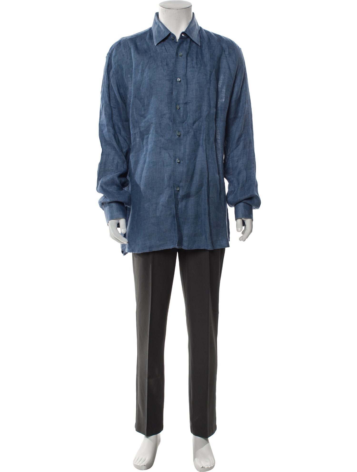 100% Capri Long Sleeve Denim Shirt